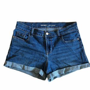 Old Navy Sz 14 Boyfriend Cuffed Cut Off Jean Short